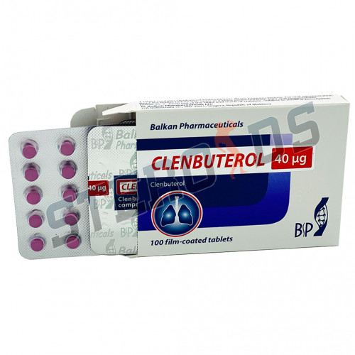 Clenbuterol Balkan Pharmaceuticals 40 мкг/таб – Цена за 25 таб. (блистер)